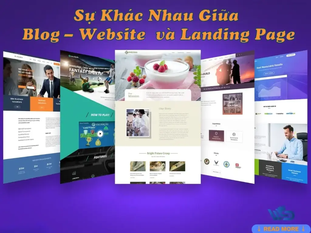 Su khac nhau giua blog website va landing page