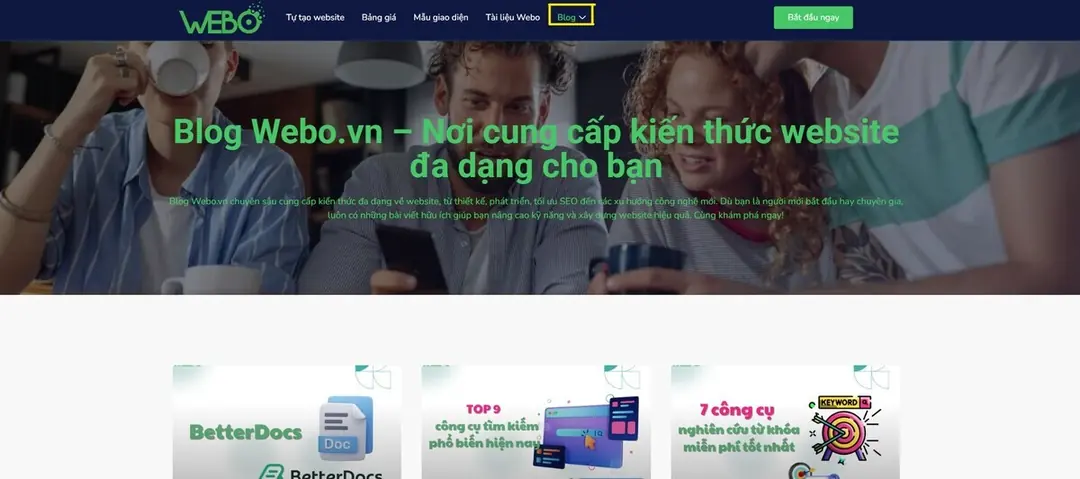 Sự khác nhau giữa Blog – Website và Landing Page. Blog là gì?