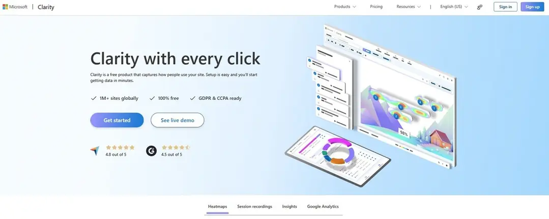 Microsoft Clarity – Giải Pháp Heatmap Miễn Phí Mạnh Mẽ
