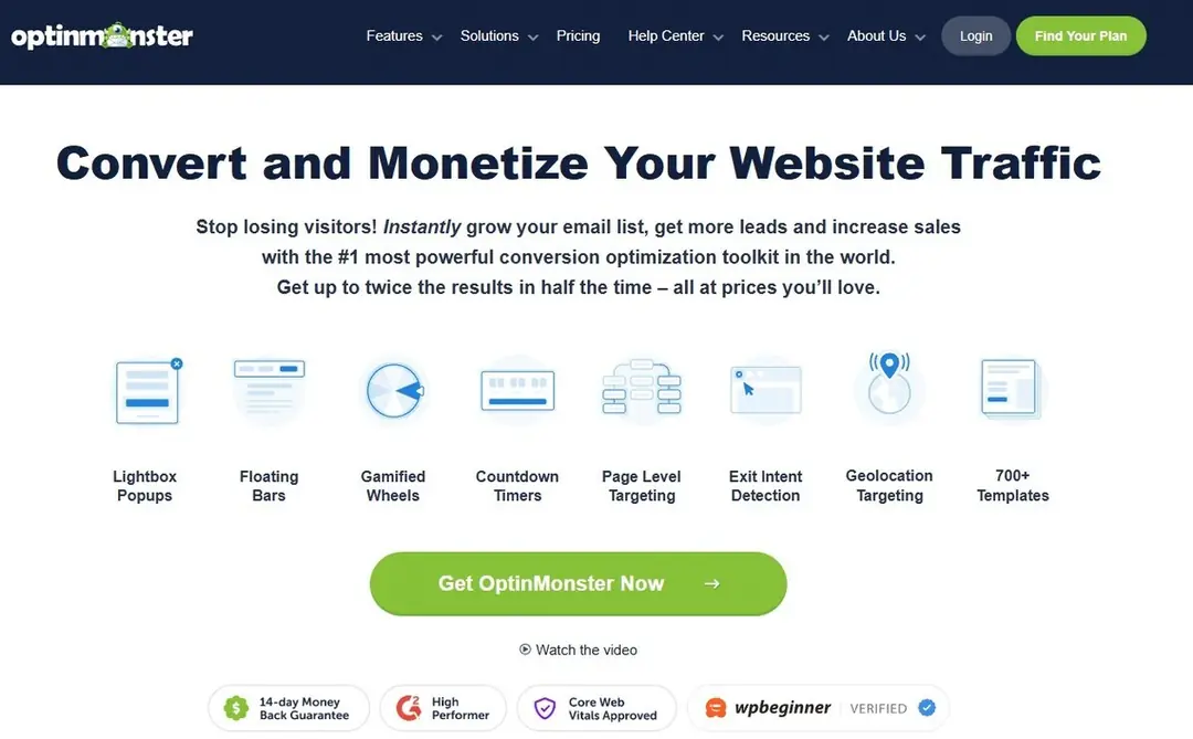 OptinMonster – Tối ưu chuyển đổi chuyên nghiệp