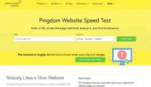Dùng Pingdom Tools