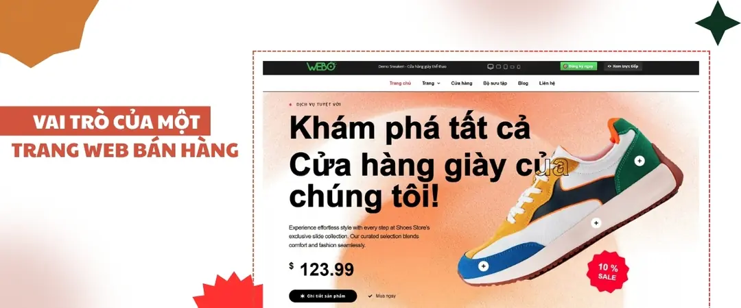 Vai trò của một website bán hàng
